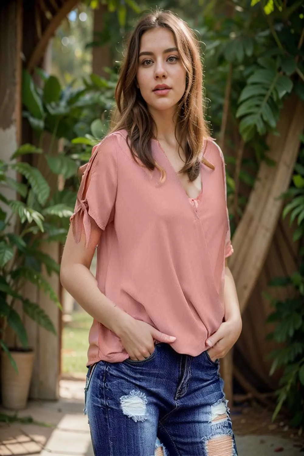 women s blouses loose solid belted long sleeve blouse