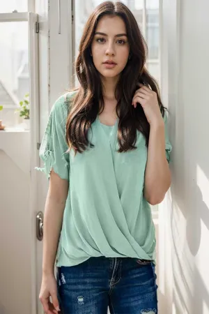 women s blouses loose solid belted long sleeve blouse