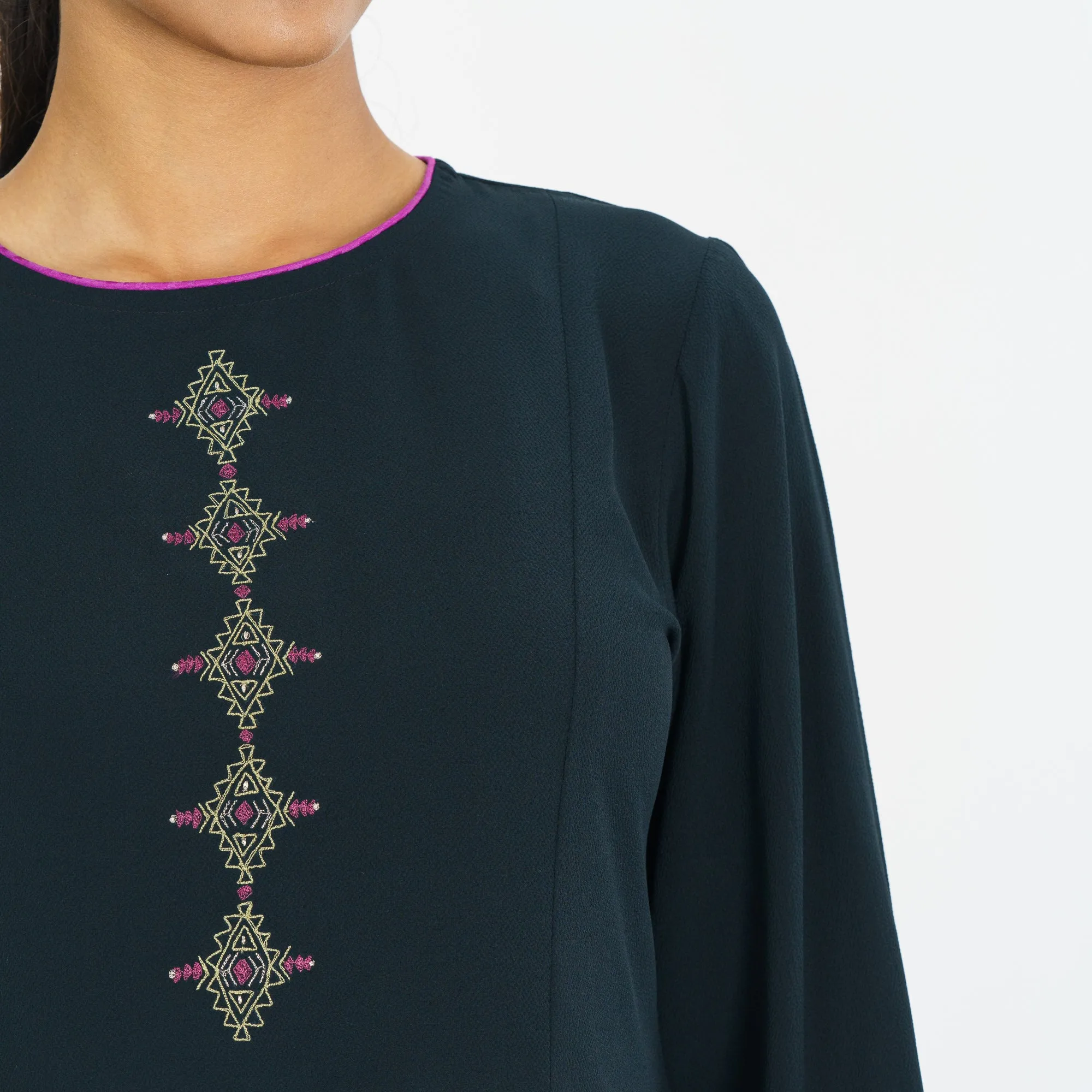 Womens Black Workwear Top