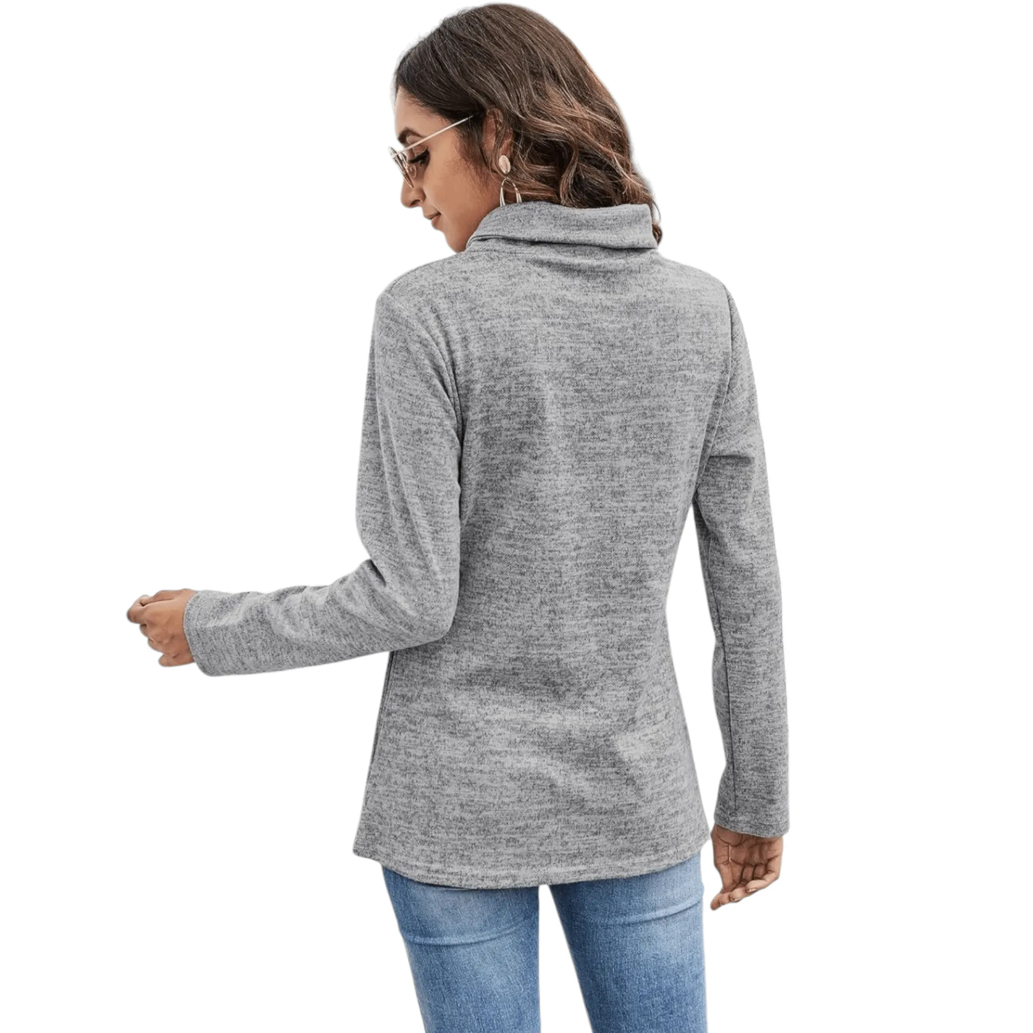 Women's High Neck Sweatshirts 'Ysoea' Long Sleeve Blouses