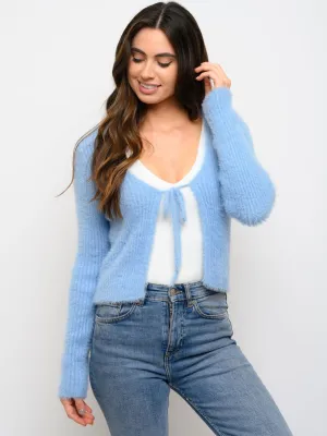 WOMEN'S LONG SLEEVE FUZZY TOP