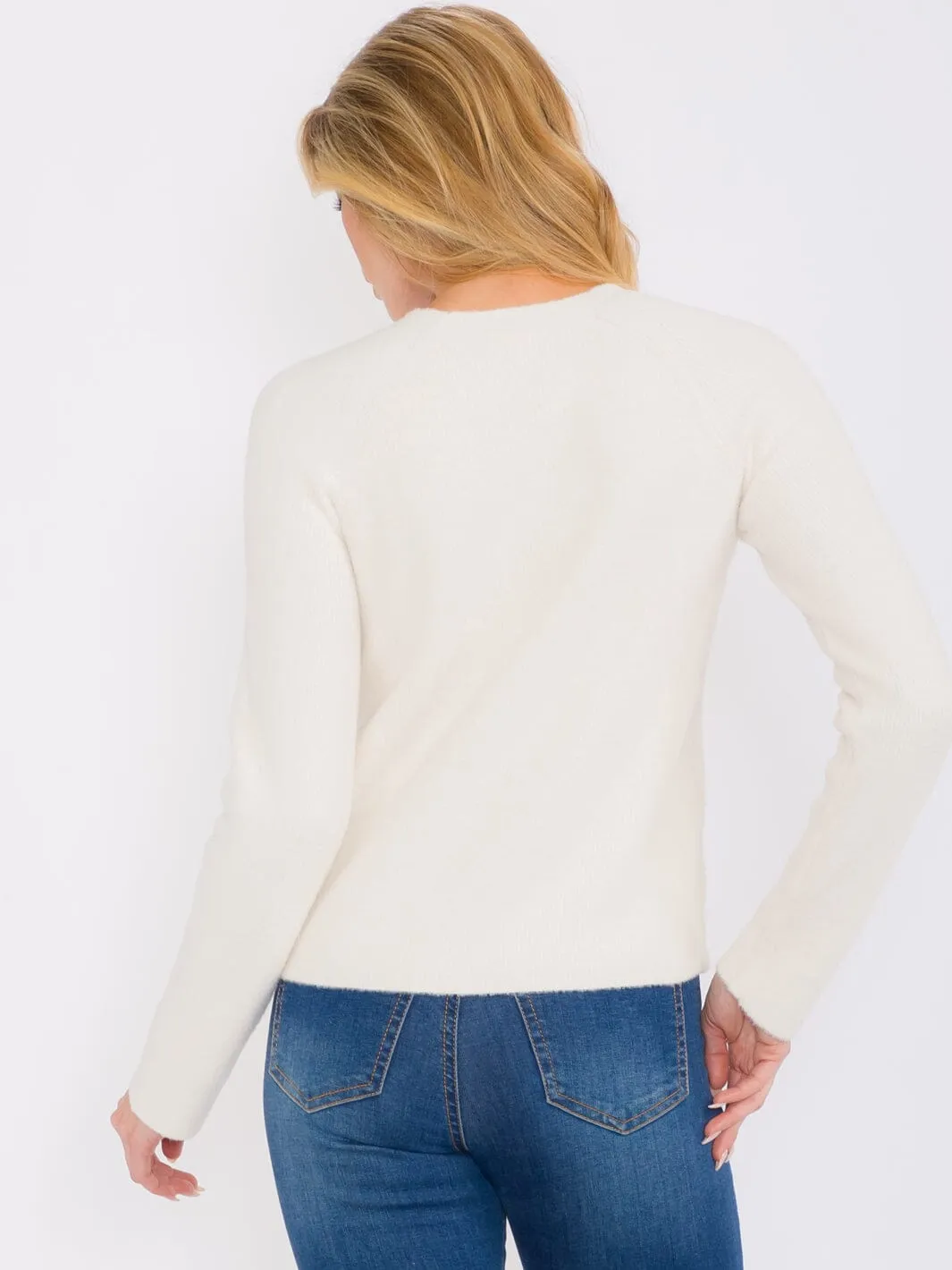 WOMEN'S LONG SLEEVES BUTTONS DETAILED BLOUSE TOP