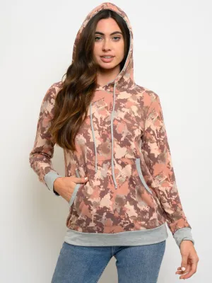 WOMEN'S MULTI LONG SLEEVE HOODIE TOP