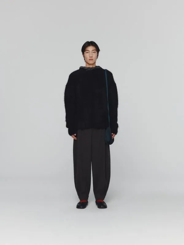 WOOL SHIRRING PANTS