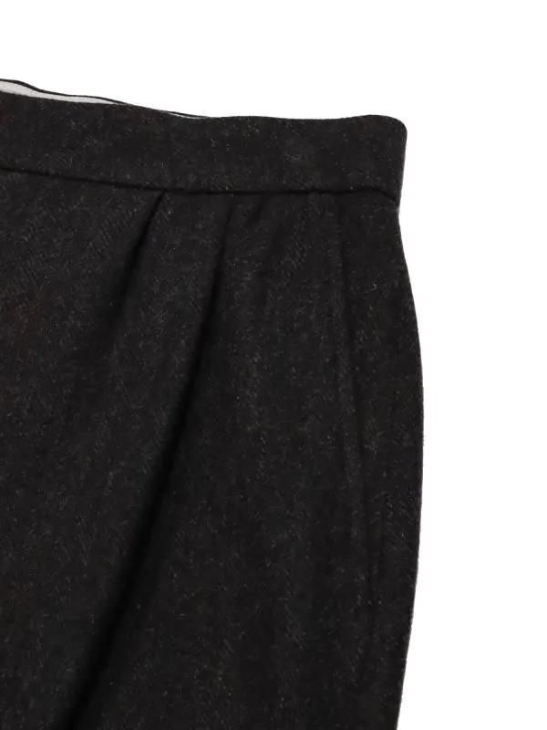 WOOL SHIRRING PANTS