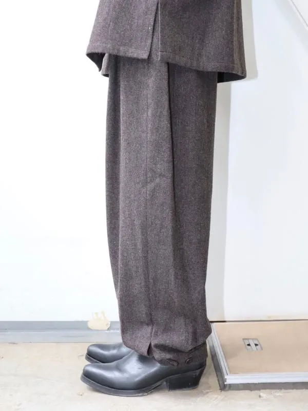 WOOL SHIRRING PANTS