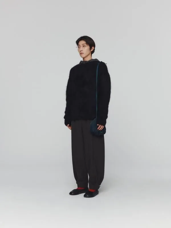 WOOL SHIRRING PANTS