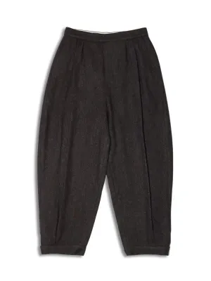 WOOL SHIRRING PANTS