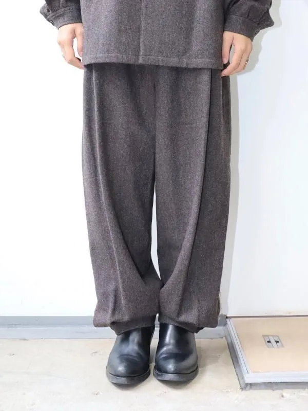 WOOL SHIRRING PANTS