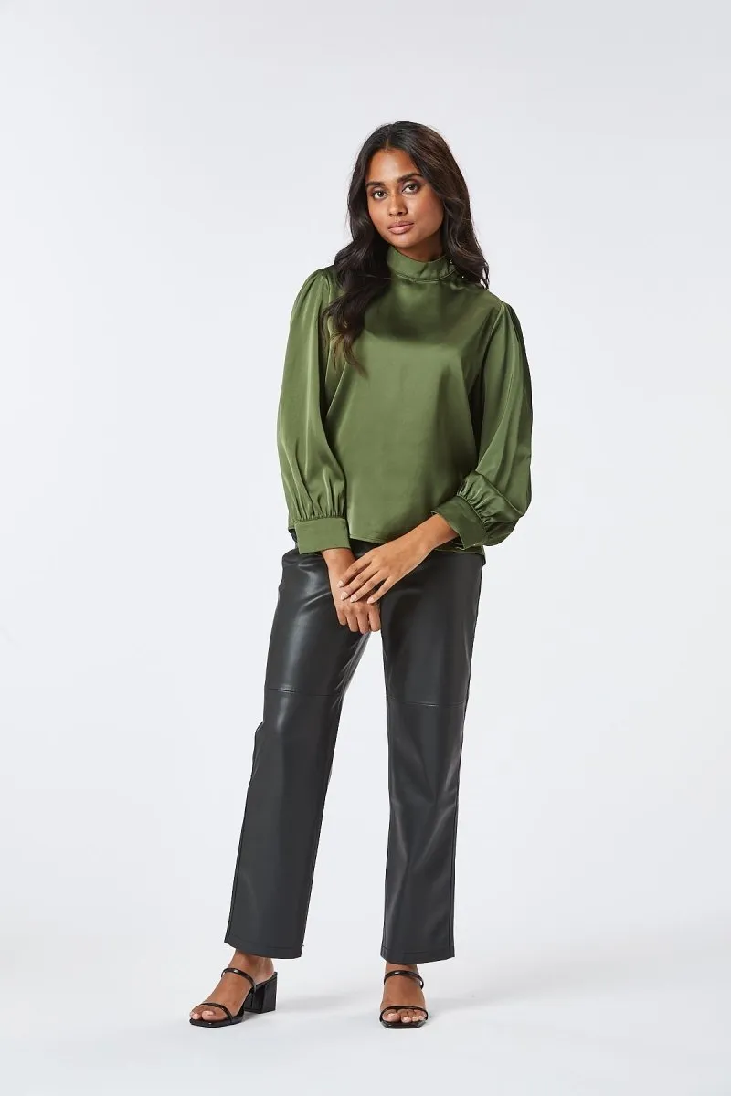Zibi London Loan Green Blouse