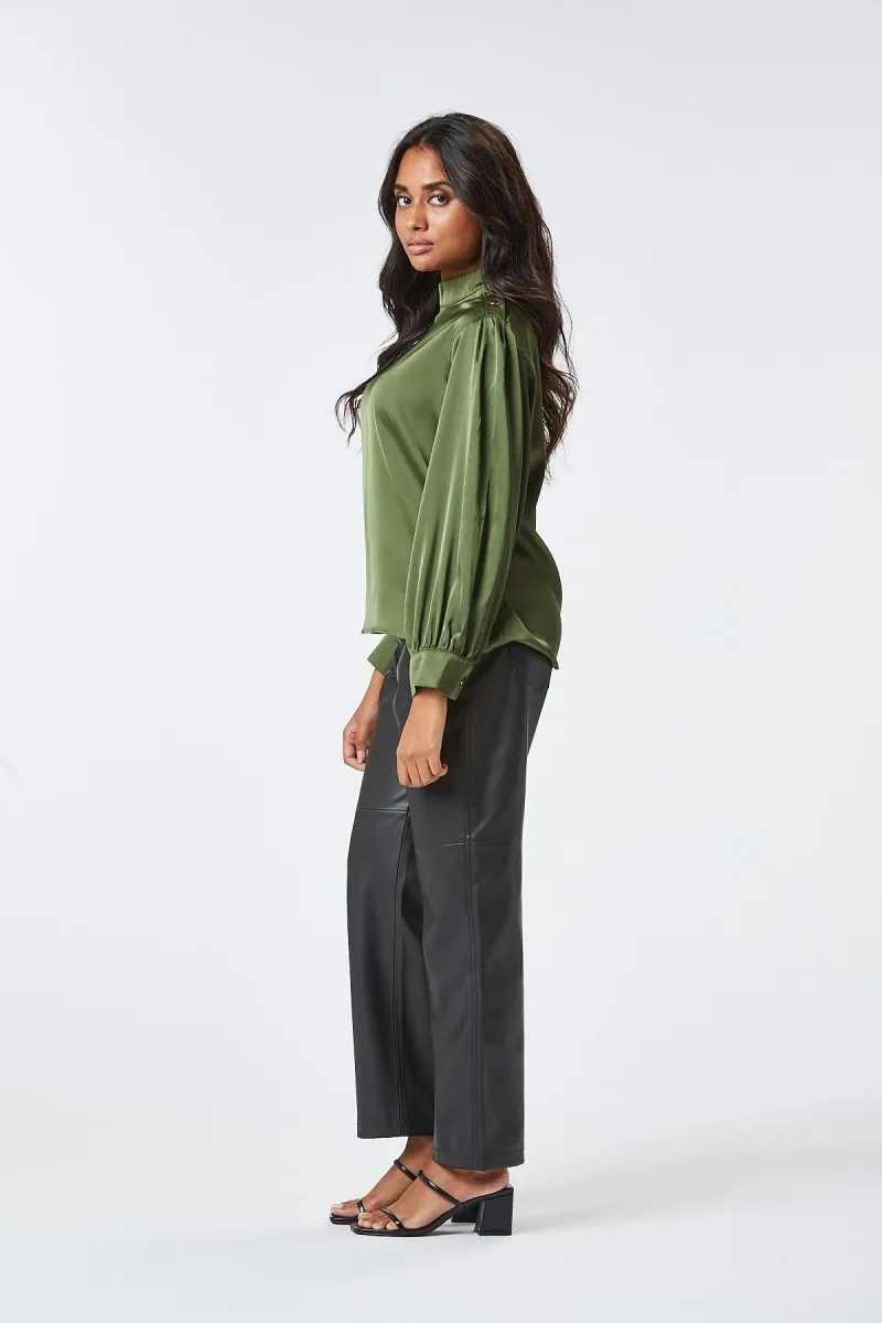 Zibi London Loan Green Blouse