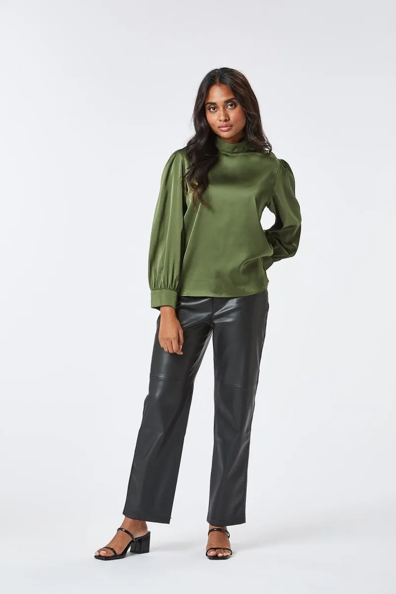 Zibi London Loan Green Blouse