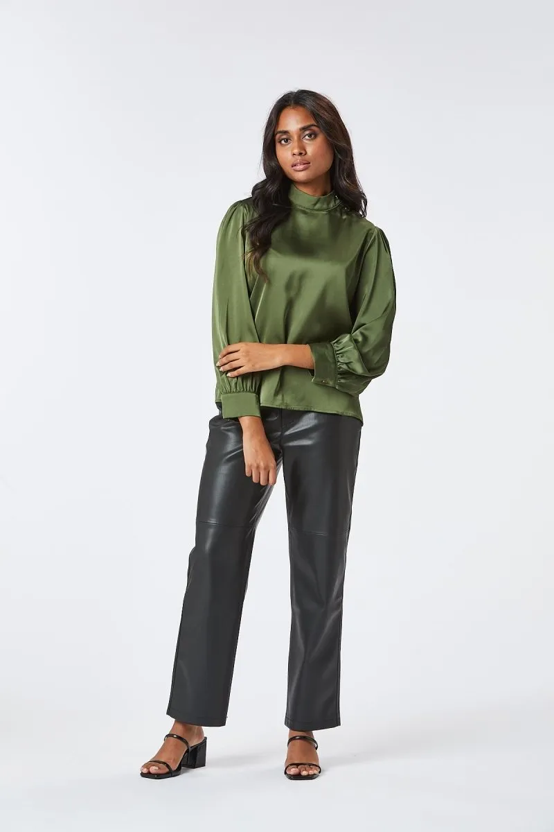 Zibi London Loan Green Blouse