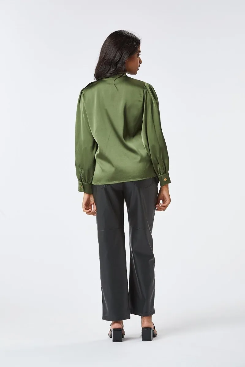 Zibi London Loan Green Blouse