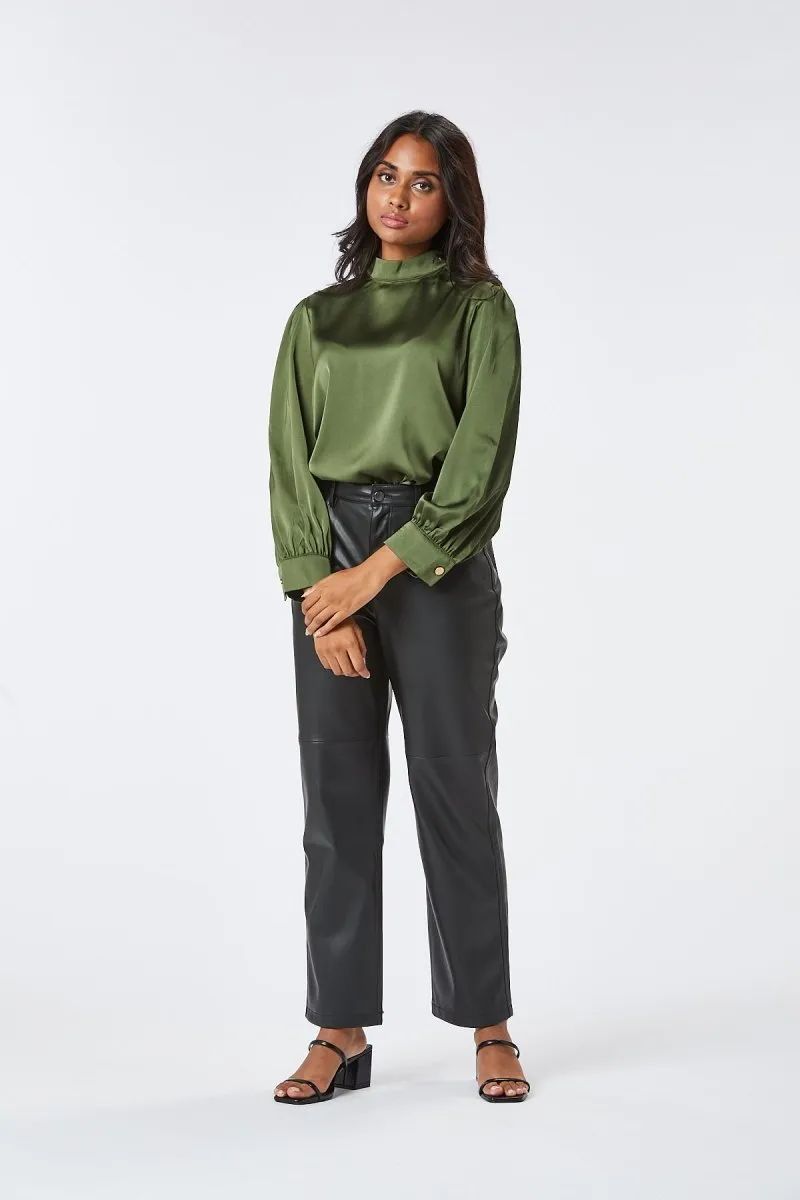 Zibi London Loan Green Blouse